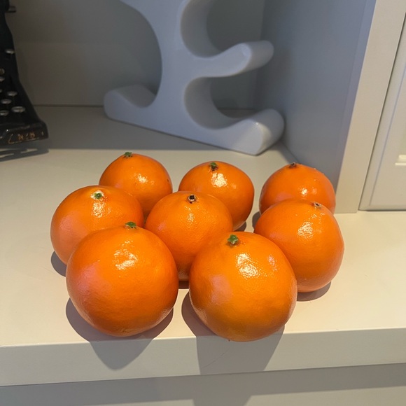 Fake Orange Artificial Fruits Model Lifelike Tangerine Home House Decor 8 Total - Picture 2 of 13